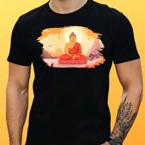 T-Shirt Herren Buddha Motiv Baumwolle Größe S bis 5XL XL