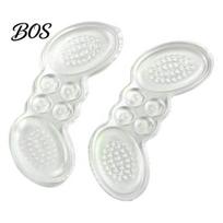 Shoe Heel Cushions Grips Soft Silicone Pads with Anti-Slip Self-adhesive Texture Invisible Foot Wear for High-heeled Sneakers A