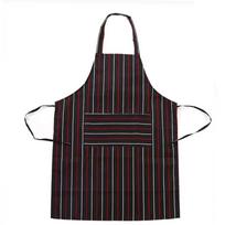 Pufo Simple Kitchen Cooking Apron Black Stripe Universal Size Stain-Resistant Waterproof Easy Clean