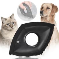 4 Modes Pet Hair Remover Comb Brush Dog Cat Hair Detailer Cleaning Tool Carpet Sofa Cloth Car Seat Rubber Reusable Pet Combs juoda