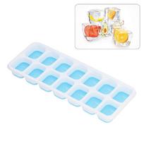 2pcs Spill-Resistant Ice Cube Mold Food Grade Silicone Freezer Ice Mold Ice Cube Tray  Home mėlyna