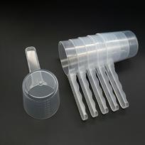 5PCS With Scale Milk Powder Spoon Transparent Flat-bottomed Spoon  Baking Cooking Mixing 5pcs