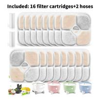 Pet Water Dispenser Filter Replacement Kit With Activated Carbon For Cats And Dogs