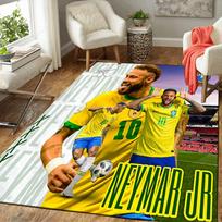 1pc Brasilian Football Legend Neymar Jr Rug, Office Carpet Indoor Outdoor Entrance Doormat, Non-Slip Soft And Comfortable, Living Room. DT707084 40cm by 60cm