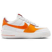 NIKE Moteriški Air Force One AF1 SHADOW Paminkštinti sportbačiai 36.5 oranžinė/balta