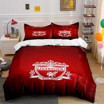Liverpool futbolo klubo patalynės komplektas (1 antklodės užvalkalas, 2 pagalvių užvalkalai, antklodė neįtraukta) 135x200cm white