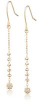 Vendome Aoyama Earrings K18 Yellow Gold AGVA1055 DI Champagne Cocktail Diamond [Official]