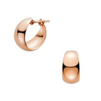 Vendome Aoyama Earrings K18 Pink Gold Basic Hoop AGAA1224 PG [Official] (Large)