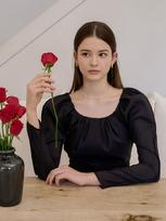 Rotre Domin Lautre Miu Puff Black Blouse Black/S