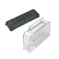 Gaming Room Consoles Stand Cooling Fan Dock Transparent Dust Cover Color Light Compatible for Consoles 2/1 Display 1