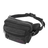4-layers Multilayer Waist Packs Large Capacity Fanny Pack Portable Canvas Chest Bag  Cashier juoda