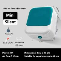 220v Aquarium Oxygen Air Pump Fish Tank Adjustable Air Volume High Power Oxygenator Air Compressor Aerator