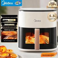Midea 5.3L Smart Visible No-Flip Air Fryer & Steam Oven CN plug (adapter included)