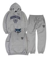 Moz Moz [Set] Choose Hoodie Or Half-Zip Laurel Oversized Fleece-Lined Training Set Melange 2 (Half-Zip)