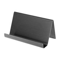 Stainless Steel Business Card Holder Desktop Card Display Rack Organizer for Office