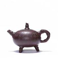 Chinese teapot Yixing purple clay teapot ore old purple clay high-footed bamboo sketch capacity teapot tea set Kungfu tea set China