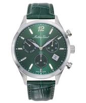 Mathey-Tissot Urban Chronograph Odinis Dirželis Žalias Ciferblatas Kvarcinis H411CHALV Vyriškas Laikrodis žalia