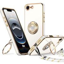 Protective case - BOOLING - for iPhone 16e - Silicone - Anti-scratch - Cord with heart ring balta