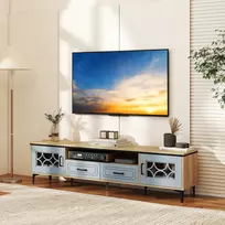 Costway TV staliukas 180.5cm 80" televizoriui mėlynas