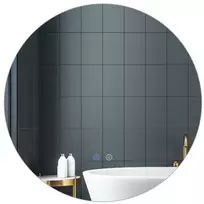 Costway Ø60 cm Apvalus LED veidrodis su reguliuojamu ryškumu