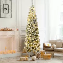 Costway 225cm LED šviečianti snieguota eglutė