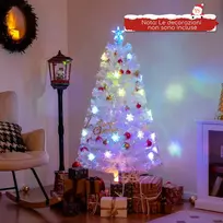 Costway 120cm optinio pluošto Kalėdų eglutė su LED
