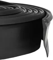 Garažo durų sandarinimas Juoda 52 x 2 mm 5,5 m PVC