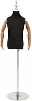 Reguliuojamas 120-150 cm manekenas su baze Uniseksas PP Juoda