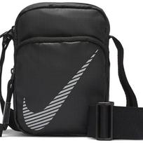 Nike Heritage Synthetic Material Shoulder Bag, Crossbody Bag Regular Unisex Black Casual DB4696-010 juoda