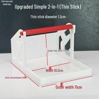 Thermal Label Printer with Multifunctional Bracket & Storage for Waybill Rolls