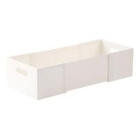 Expandable Storage Box Drawer Organizer with Dual Handles Adjustable 11 -20  Drawer Divider Storage Box for Bedroom Kitchen Closet Small