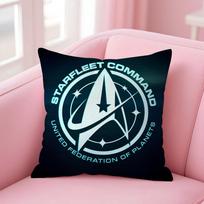 S-Star T-Trek Ship Cushion Cover Home & Car Multi-Scene Pillow Cover - Reversible, Soft & Durable for Daily Use 30cmx30cm