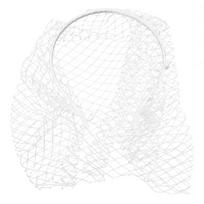 Vintage Veil Rhinestones Headband Womens Headpiece Wedding Halloween Headwear
