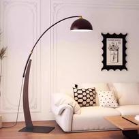 Walnut & Iron LED Floor Lamp