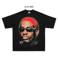2026 Summer New Rodman High-Quality Hip-Hop Street Comfortable Men's Round-neck Printed T-Shirt S