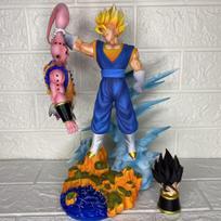 Studio YS Dragon Ball Z Vegito vs Buu Battle Figure - 33cm PVC Double Head Sculpt Collectible Statue DBZ Anime Diorama
