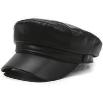 Spring and Autumn Versatile Beret Retro Flat Top Visor Small Face Black Painter Hat Fashion Hat Classic Versatile   Adjustable One Size