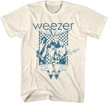 Weezer Roko Muzikos Grupė Logotipas Vintažinio Stiliaus Suaugusiųjų Trumpomis Rankovėmis Marškinėliai Grafiniai Marškinėliai XXXL gray