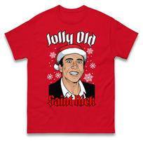 Jolly Old Saint Nick Christmas T Shirt Xmas Festive Tee Top Unisex Xmas Gift T S