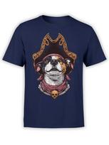 Captain Pup Pirate Dog Tshirt Unisex S