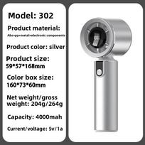 High-speed Folding Fan, Small Handheld Portable Neck-mounted Fan, Handheld Small Fan, Cooling Function 302
