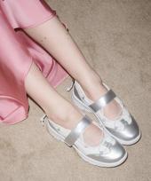 [TTHONE] FREYA Strap Velcro Sneakers 4CM 5008229210 225-SILVER