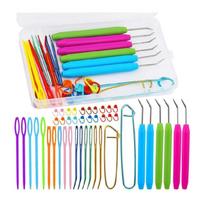 Large Eye Needle Embroidery Bent Needle Crochet Hooks and Knitting Mark 1