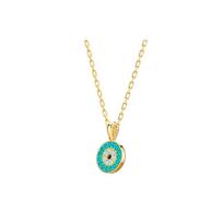 Swarovski LUCKILY Demon's Eye Dirbtinio Kristalo Akmens Karoliai Moterims One Size žalia