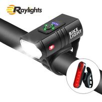 Led Bicycle Lights Bike Front Headlight Power Display MTB Mountain Waterproof Usb Cycling LED Bike Front Lamp Handlebar&2 * T6 LED juoda