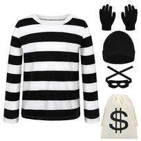 Men's Adult Costume, 5-Piece Halloween Cosplay Outfit Set with Accessories for Party Role Play and Themed Events One Size juoda