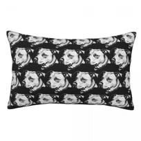 Minimalist Line Pitbull With Blue Eyes Rectangle Pillowcase Cushion Cover Decorative Bedroom Bed Home Comfort Throw Pillow 60x40cm