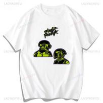 Daft Punk Interstella 5555 Cameo Unisex Tee Shirt Music Fan Gift Cheap Material Polyester Graphic Print Tshirt Edm Music Concert S