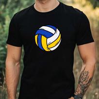 T-Shirt Herren Volleyball Motiv Baumwolle Größe XS bis 5XL XXXXL