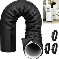 Upgraded Portable AC Hose Insulation Sleeve Air Conditioner Hose Cover Wrap Insulated Hoses Duct Vent Cover With 3 Adjustable Straps 150*53CM 1 Pack juoda